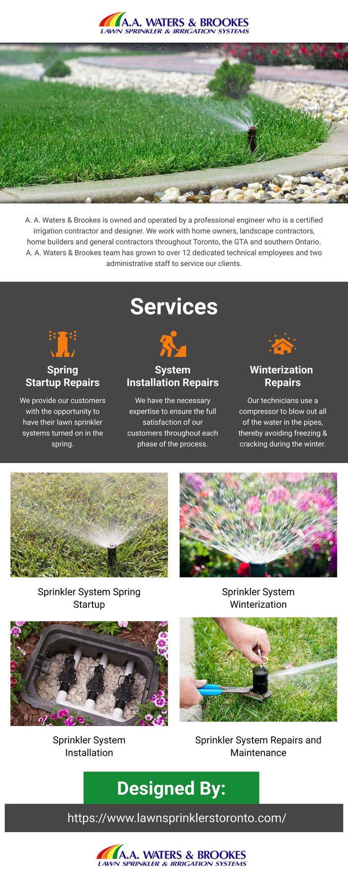 This infographic is designed by A. A. Waters Brookes