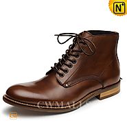 CWMALLS® Mens Italian Leather Ankle Boots CW726509