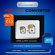 HTML - RTF Converter