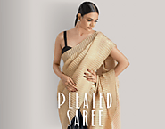 PLEATED SAREE