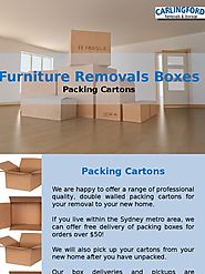 Furniture Removals Boxes