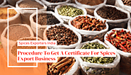 Easy steps to get Spices Export Certificate