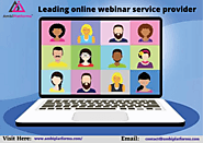 Leading online webinar service provider