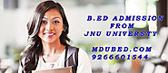 B.Ed from Jodhpur National University | Jodhpur National University B.Ed Eligibility
