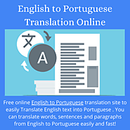 English to Portuguese Translation Online