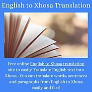 English to Xhosa Translation Online