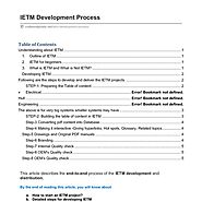 IETM Development Process