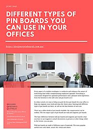 [PDF]Different Types of Pin Boards You Can Use In Your Offices - E-book