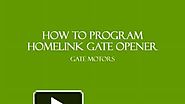 How to Program Homelink Gate Opener
