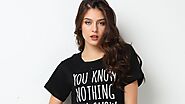 Tees for Women - Buy online black tees for women | AnyImage.io