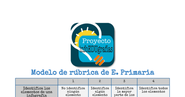 Rúbrica E. Primaria - Infografías educativas