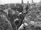 The war in France - digging trenches - letters home