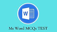 238+ MS Word MCQ Test and Online Quiz - MCQPoint