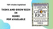 Top 4 Rules - Think And Grow Rich In Hindi PDF Download » Hindi Samadhan