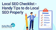 Local SEO Checklist 2021- Local SEO strategy, Audit, Practices, Local SEO Tips