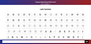 Latin Symbols - CopyAndPasteSymbol.Com