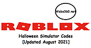 Roblox Halloween Simulator Codes [Updated August 2021] - Webs360