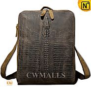 CWMALLS® Designer Embossed Leather Backpack CW916010