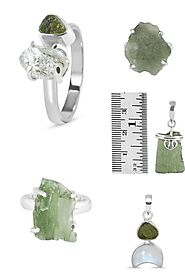 The Most Authentic Silver Moldavite jewelry