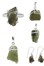 Shop Authentic Silver Moldavite jewelry