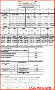 Eros Sampoornam Phase 3 Price List - Latest Price List 2022