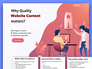 Advantages of Creating Quality Website Content - Textuar