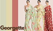 6 Stunning Georgette Saree outfits to look panoramic in Holi 2022