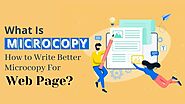 What Is Microcopy: How to Write Better Microcopy for Web Page?