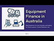 Equipment Finance in Australia - Realloans