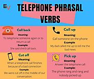 Commonly used Telephone Phrasal Verbs or Telephone Phrases in English