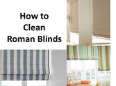 How to Clean Roman Blinds