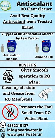 Clean-up RO Plant with Antiscalant.