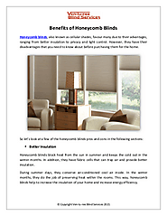 Benefits of Honeycomb Blinds