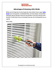 Advantages of choosing roller blinds | edocr