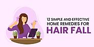 12 Natural Home Remedies for Hair Fall