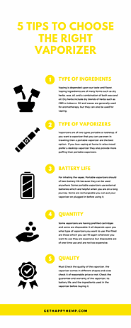 5 Tips To Choose The Right Vaporizer