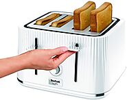Tefal TT760140 WHITE Toaster 4 Slice 2 Chambers | annova.biz