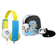 JVC HAKD5TRAV-Y Tinyphones Travel Gift Set - Headphones, Neck Pillow, Backpack & Stickers