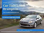 Car Title Loans Brampton to borrow quick emergency funds