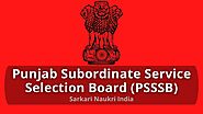 PSSSB Supervisor Recruitment 2021 (112 Posts) Apply Online