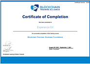 I got my Certificate from the Blockchain Training Alliance!