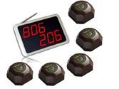 AMAZON - SINGCALL.Call Beeper, Calling System for a Restaurant or Bar of 5 Tables.Pack of 5 pcs Table Buzzer and 1 pc...