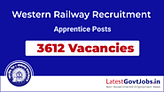 Western Railway Recruitment 2022 - 3612 Apprentice Posts