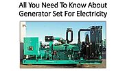 Types of Generators and benefits guide