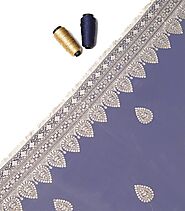 Embroidered Net Material