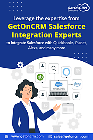 Leverage the expertise from GetOnCRM Salesforce Integration experts today!