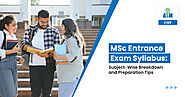 M.Sc. Entrance Exam Syllabus | ASM CSIT