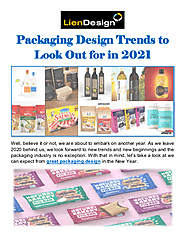 Packaging Design Trends to Look Out for in 2021