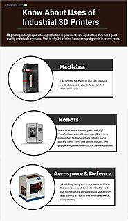 Know About Uses of Industrial 3D Printers