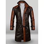 Aiden Pearce Watch Dog Pure Leather Trench Coat for Men